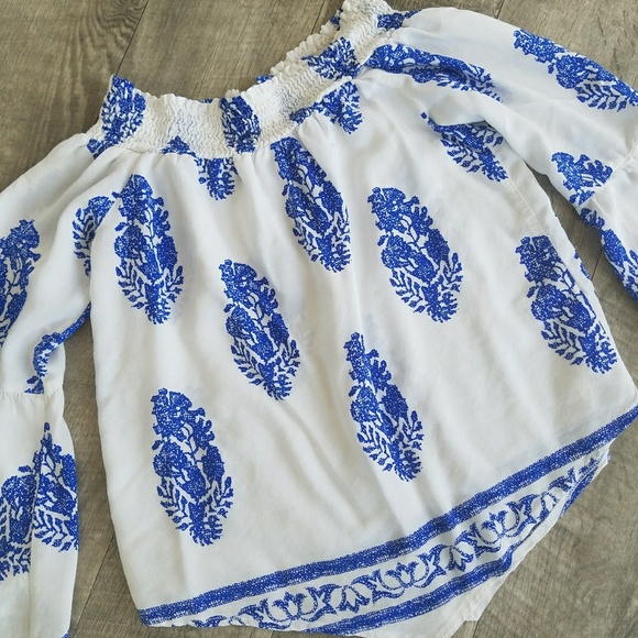 Boutique// Smocked Off Shoulder Top - Picture 3 of 3